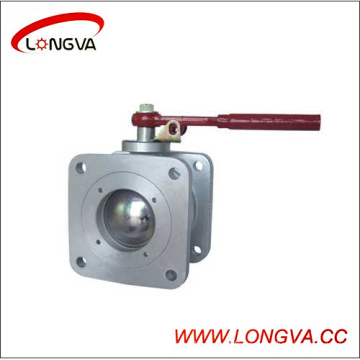 Square 304 Stainless Steel Flanged Ball Valve